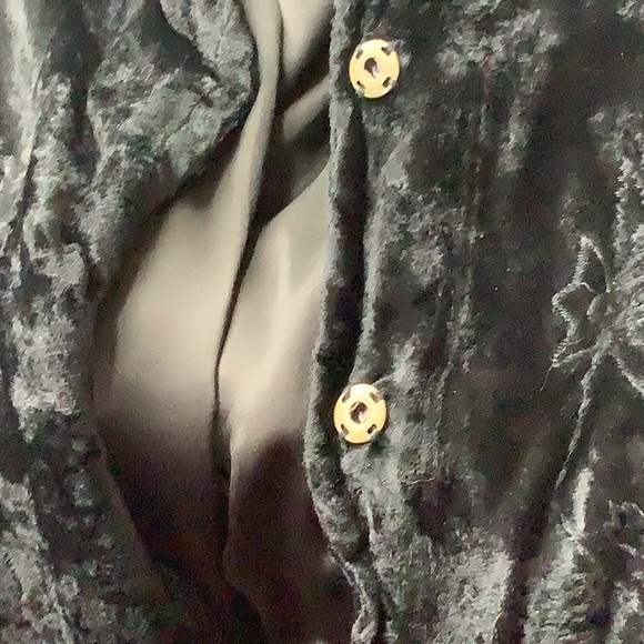 Velour black blazer, never worn - Picture 6 of 7